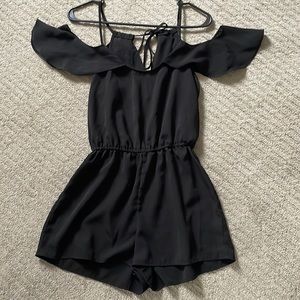 Cold shoulder romper